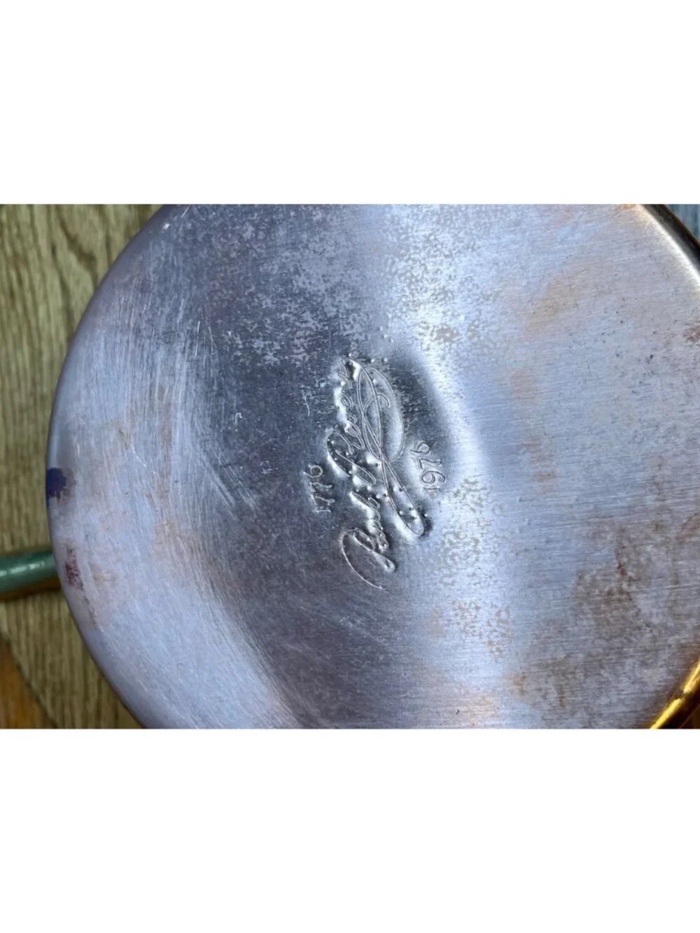 Vintage  Paul Revere Ware  2 quart  Copper Saucepan With Lid Bicentennial Brass